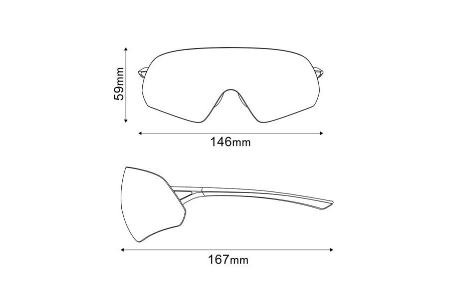 Okulary Shimano AEROLITE P Ridescape, kolor: Niebieski