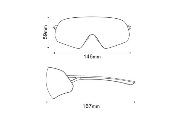 Okulary Shimano AEROLITE P Ridescape, kolor: Niebieski