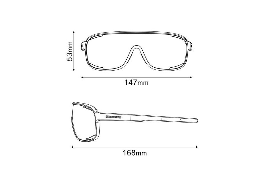 Okulary Shimano  TECHNIUM Ridescape Off-Road, kolor: Czarny